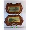Image 1 : (2) Framed Wall Hanging Art Decorations