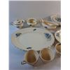 Image 3 : (14) pc J&G Meakin Ceramic Dish Set - Serving Plates, Lidded Bowls, Tea Cups, Coasters and Cream & S