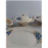 Image 5 : (14) pc J&G Meakin Ceramic Dish Set - Serving Plates, Lidded Bowls, Tea Cups, Coasters and Cream & S