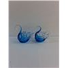 Image 2 : (2) Art Glass Swan Decorations