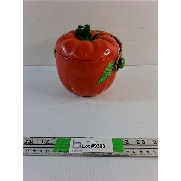 Tomato Ware Biscuit Barrel