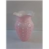 Image 2 : Pink Milk Glass Flower Vase