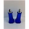 Image 2 : Cobalt Glass Salt & Pepper Shakers