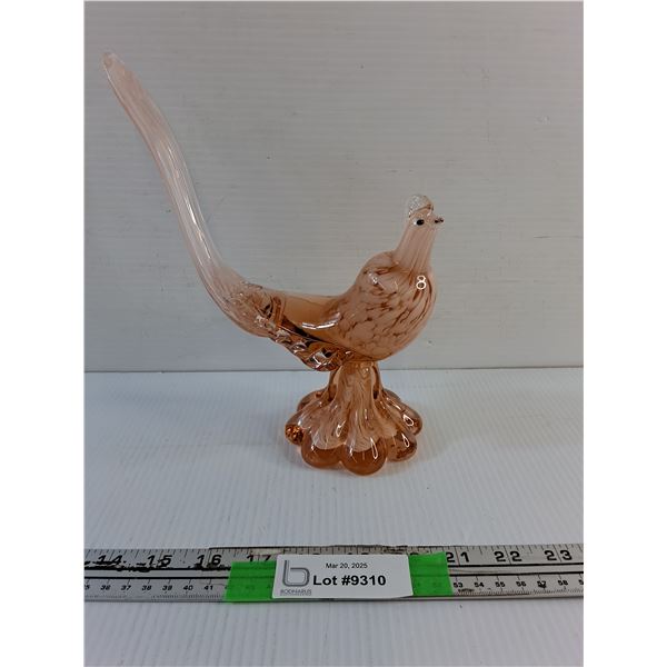 Art Glass Bird Decoration