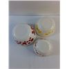 Image 5 : (3) Vintage Federal Red Dot Bowls