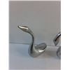 Image 3 : (2) Metal Swan Decorations