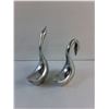 Image 5 : (2) Metal Swan Decorations