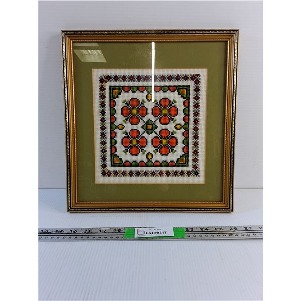 Framed Wall Hanging Embroidery Art Decoration