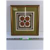 Image 1 : Framed Wall Hanging Embroidery Art Decoration