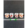 Image 1 : (4) 1960s Federal Glass Polka Dot Mugs