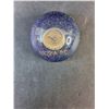 Image 5 : Glass Diamond Shaped Decoration and 1867 - 1967 Canadian Anniversary 5 Cent Resin Coin