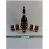 Image 1 : Vintage Bohemian Liquor Decanter & Liquor Shot Glasses Set