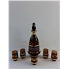 Image 2 : Vintage Bohemian Liquor Decanter & Liquor Shot Glasses Set