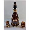 Image 5 : Vintage Bohemian Liquor Decanter & Liquor Shot Glasses Set