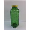 Image 2 : Vintage Emerald Green Juice Water Refrigerator 9" Jar Bottle