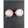 Image 6 : (2) Antique Pink China Mustache Tea Cups and Saucers