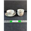 Image 1 : (2) Vintage Mustache Ceramic Cups 