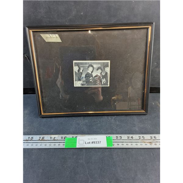 Framed Beatles Bubble Gum Photo Card