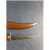Image 3 : Indian Dagger Knife Hand Carved Wooden Sheath Brass Lock Hunting Blade