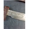 Image 4 : Custom Handmade 10'' Fixed Blade Knife with Sheath