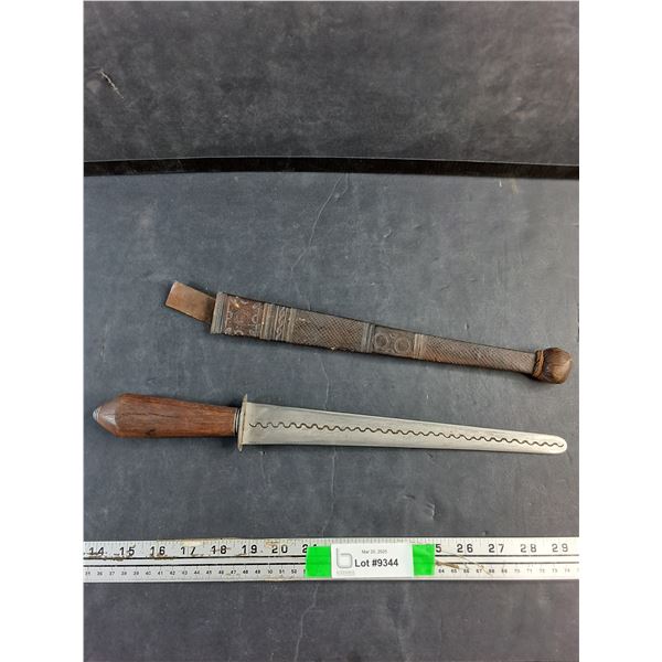 North African 10 1/2'' Short Blade Sword with Sheath