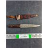 Image 1 : Vintage Custom Made 6'' Fixed Blade Knife with Sheath
