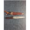 Image 4 : Vintage Custom Made 6'' Fixed Blade Knife with Sheath