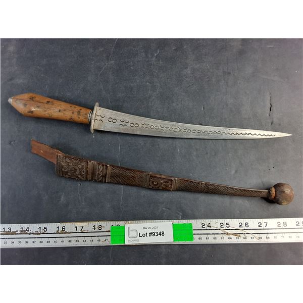 Antique North African 11'' Short Sword with Sheath