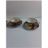 Image 3 : (4) Japanese Hand Painted Tea Cups and Saucers