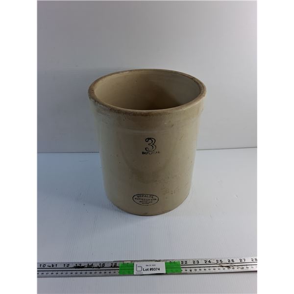 No.3 Imperial/Medelta Open Crock