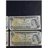 Image 3 : (4) Vintage Canadian 1 Dollar Bills