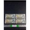 Image 1 : (4) Vintage Canadian 1 Dollar Bills