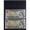 Image 2 : (4) Vintage Canadian 1 Dollar Bills