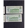 Image 5 : (4) Vintage Canadian 1 Dollar Bills