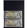 Image 3 : (4) Vintage Canadian 1 Dollar Bills