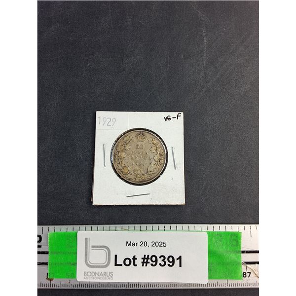 1929 Antique Canadian 50 Cent Coin
