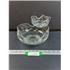 Image 1 : MCM Chip & Dip Clear Glass Bowl Set