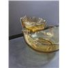 Image 2 : MCM Chip & Dip Amber Glass Bowl Set