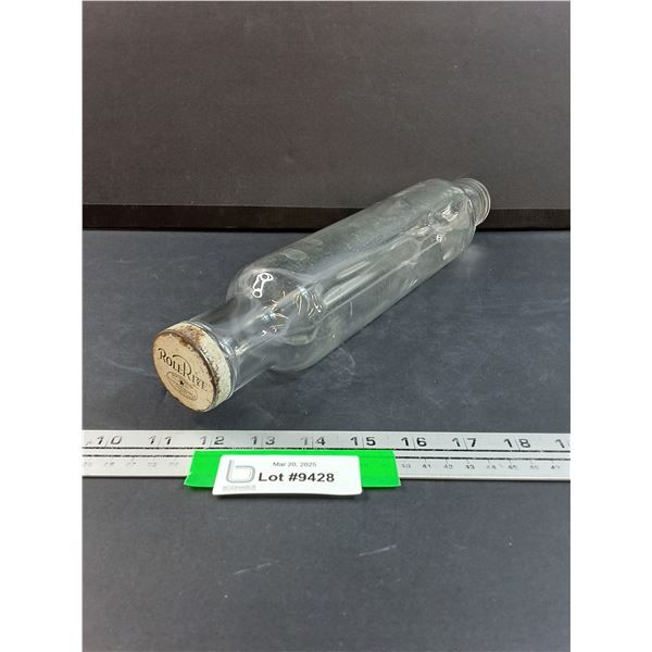 Vintage Roll-Rite Glass Pastry Rolling Pin