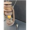 Image 4 : Beacon Kerosene Lamp Converted into Electric Light - 15" x 6" - As Is