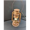 Image 5 : Beacon Kerosene Lamp Converted into Electric Light - 15" x 6" - As Is