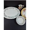 Image 2 : (2) Serving China Plates, Serving Bowl (Old Foley, Johnson Bros) & Myott "Coaching Days" Creamer