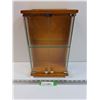 Image 1 : Wood & Glass Display  Cabinet - 14" x 9" x 5"