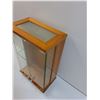 Image 3 : Wood & Glass Display  Cabinet - 14" x 9" x 5"