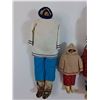 Image 2 : Vintage Handmade Eskimo Dolls (2) Adults, (1) Child