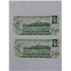 Image 2 : (2) 1973 Crow Bouey Canadian Dollar Bills