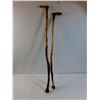 Image 2 : (2) Wooden Walking Sticks