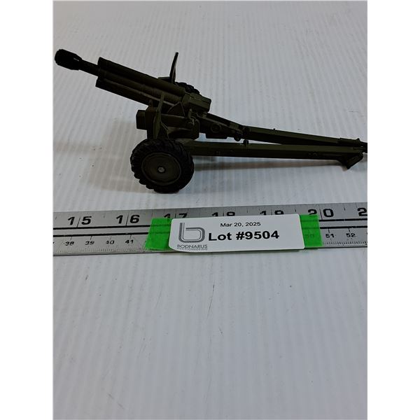 Small Metal Adjustable Field Canon- 7"