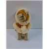 Image 2 : Vintage Inuit Doll Dressed in Fur & Leather - Made in Canada