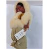 Image 3 : Vintage Inuit Doll Dressed in Fur & Leather - Made in Canada